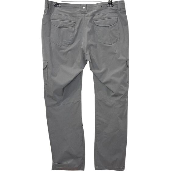 Kuhl Size 16 Short Convertible Hiking Pants Gray Outdoors Gorpcore Roll Up Leg - Picture 2 of 16